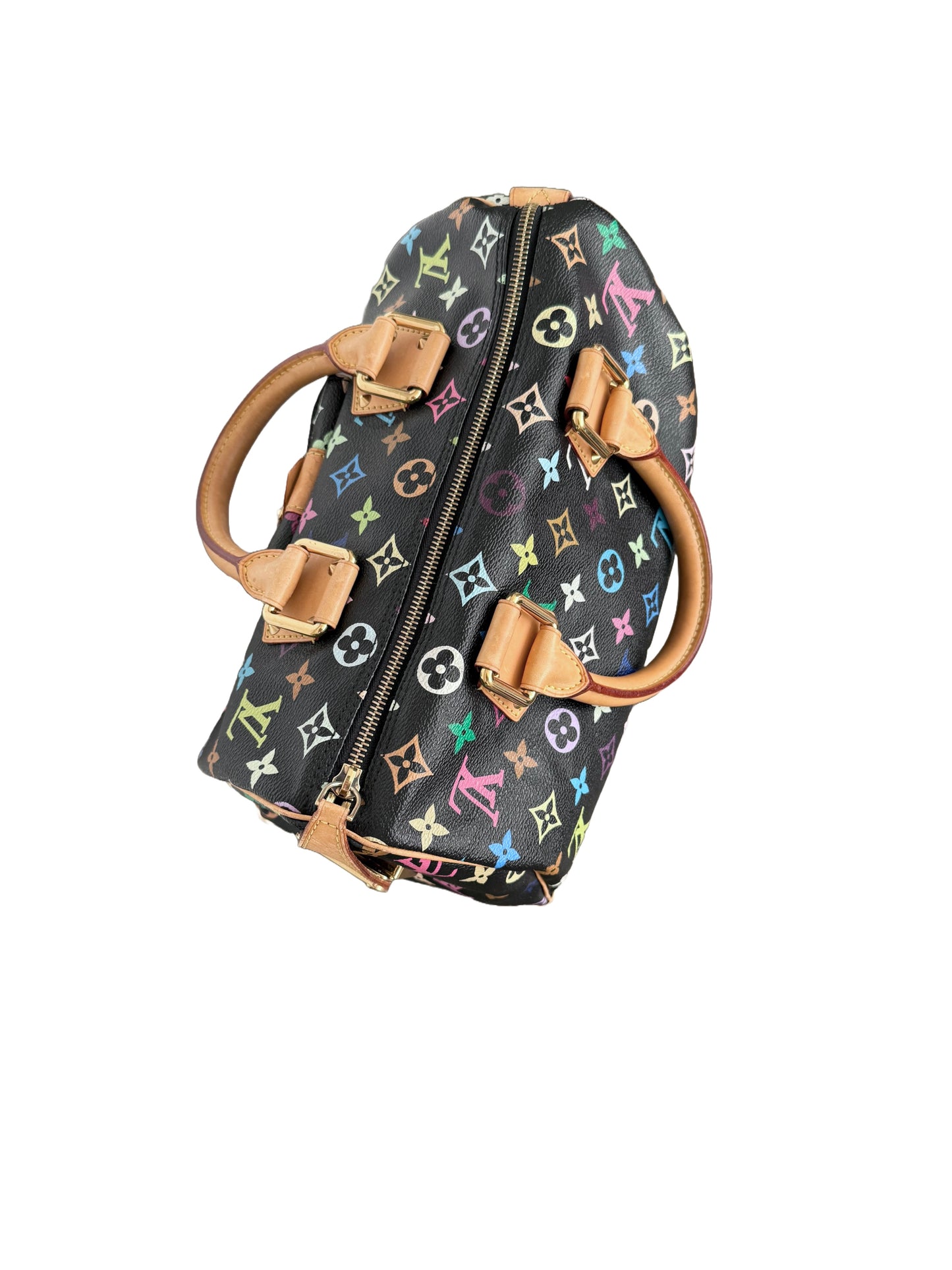 Louis Vuitton Takashi Murakami Multicolor Speedy 30 Monogram Black