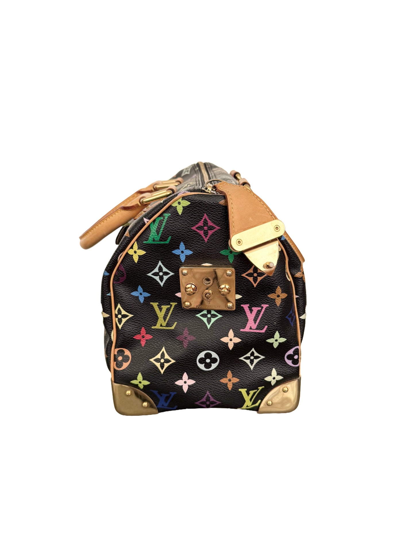 Louis Vuitton Takashi Murakami Multicolor Speedy 30 Monogram Black