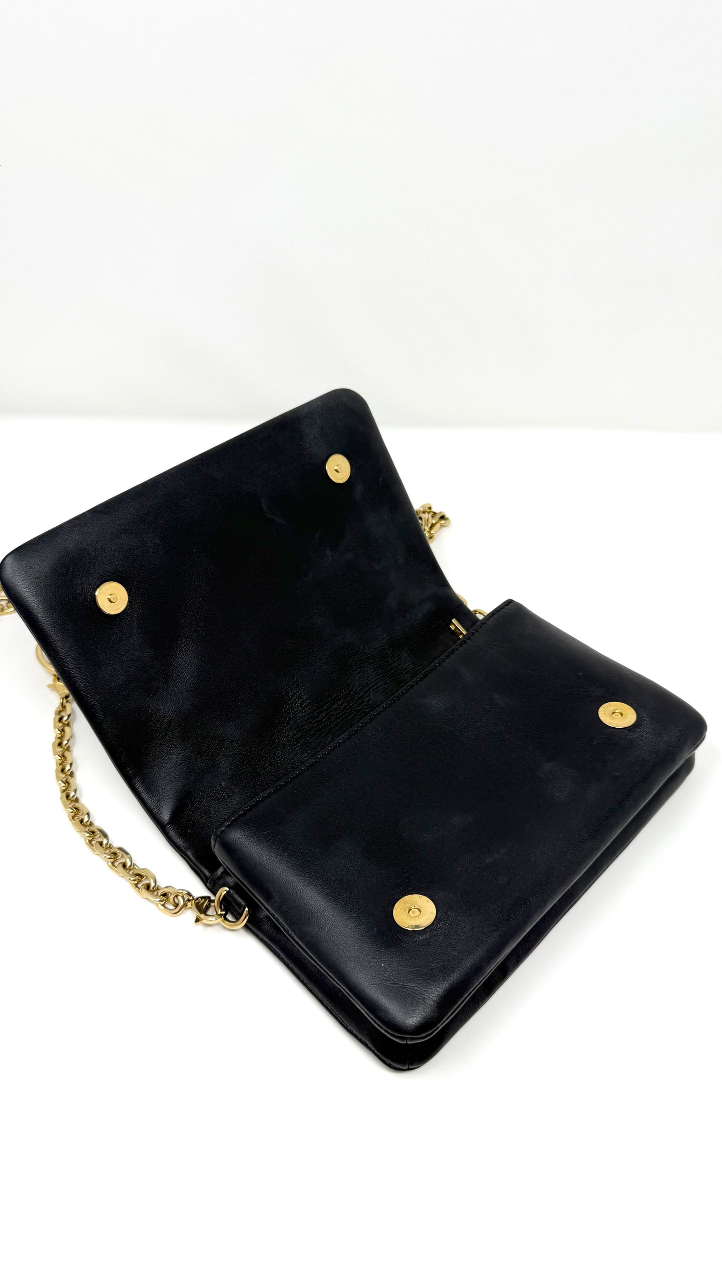 Louis Vuitton Pochette Coussin Monogram Embossed Black