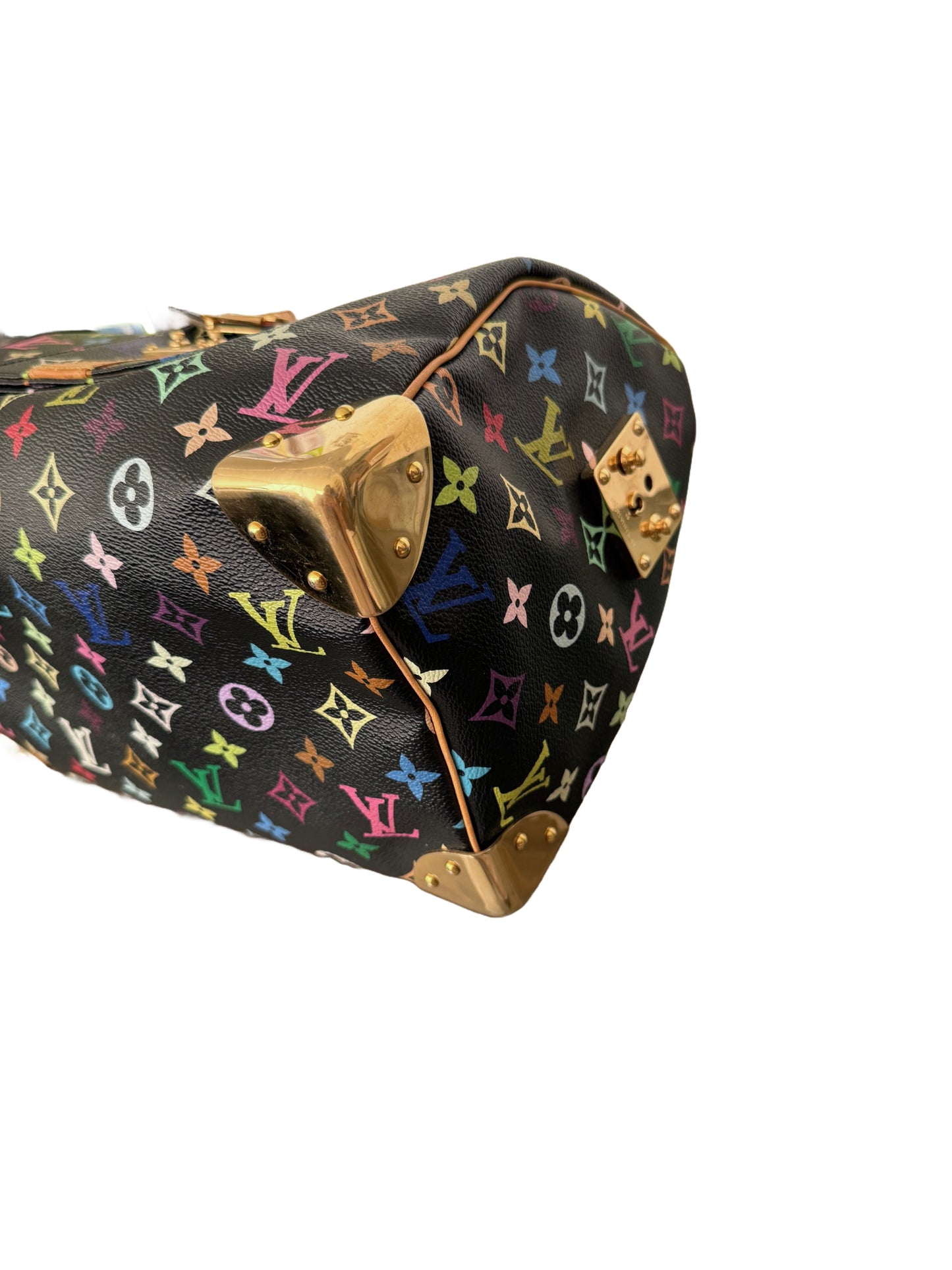 Louis Vuitton Takashi Murakami Multicolor Speedy 30 Monogram Black