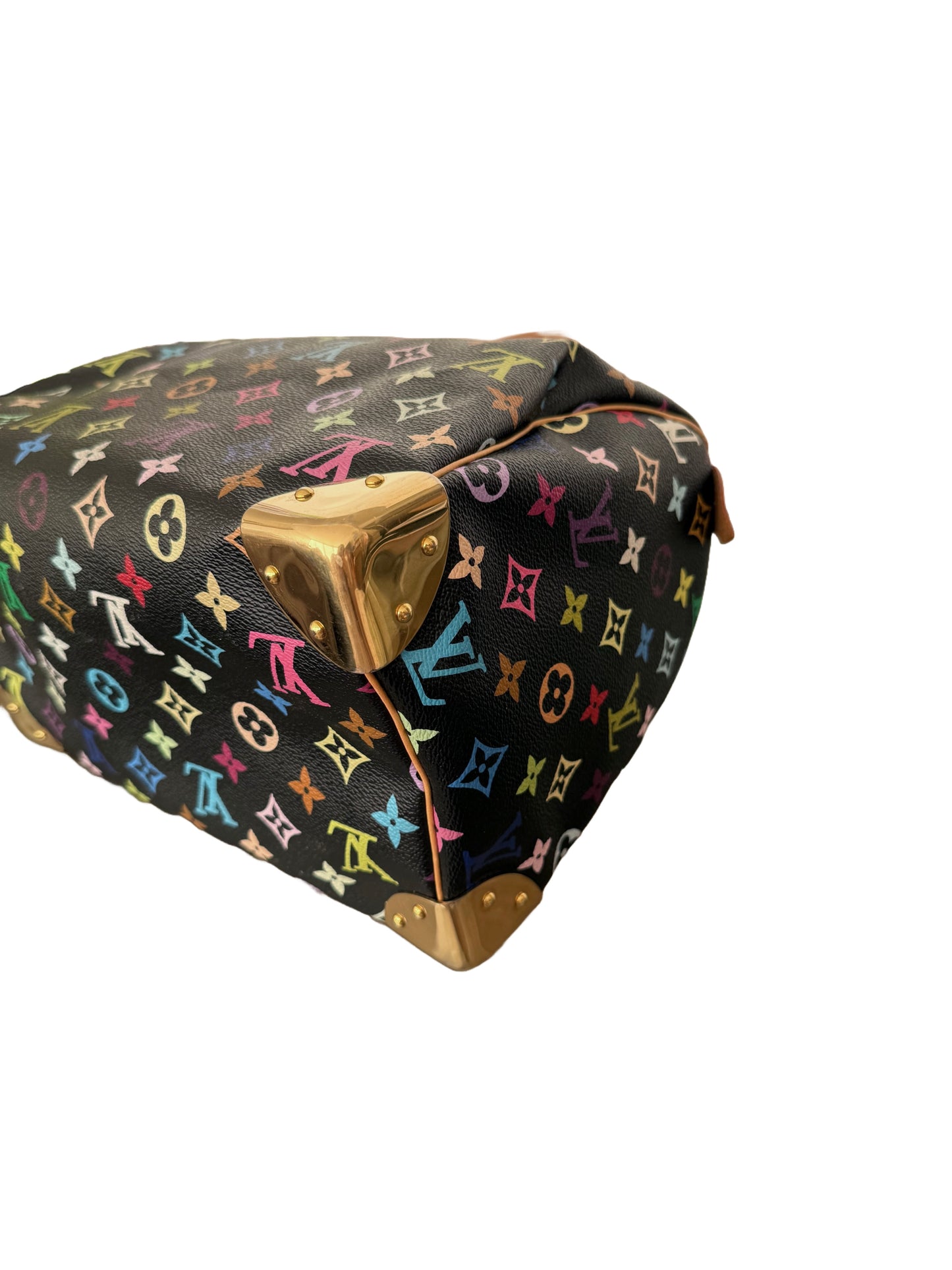 Louis Vuitton Takashi Murakami Multicolor Speedy 30 Monogram Black