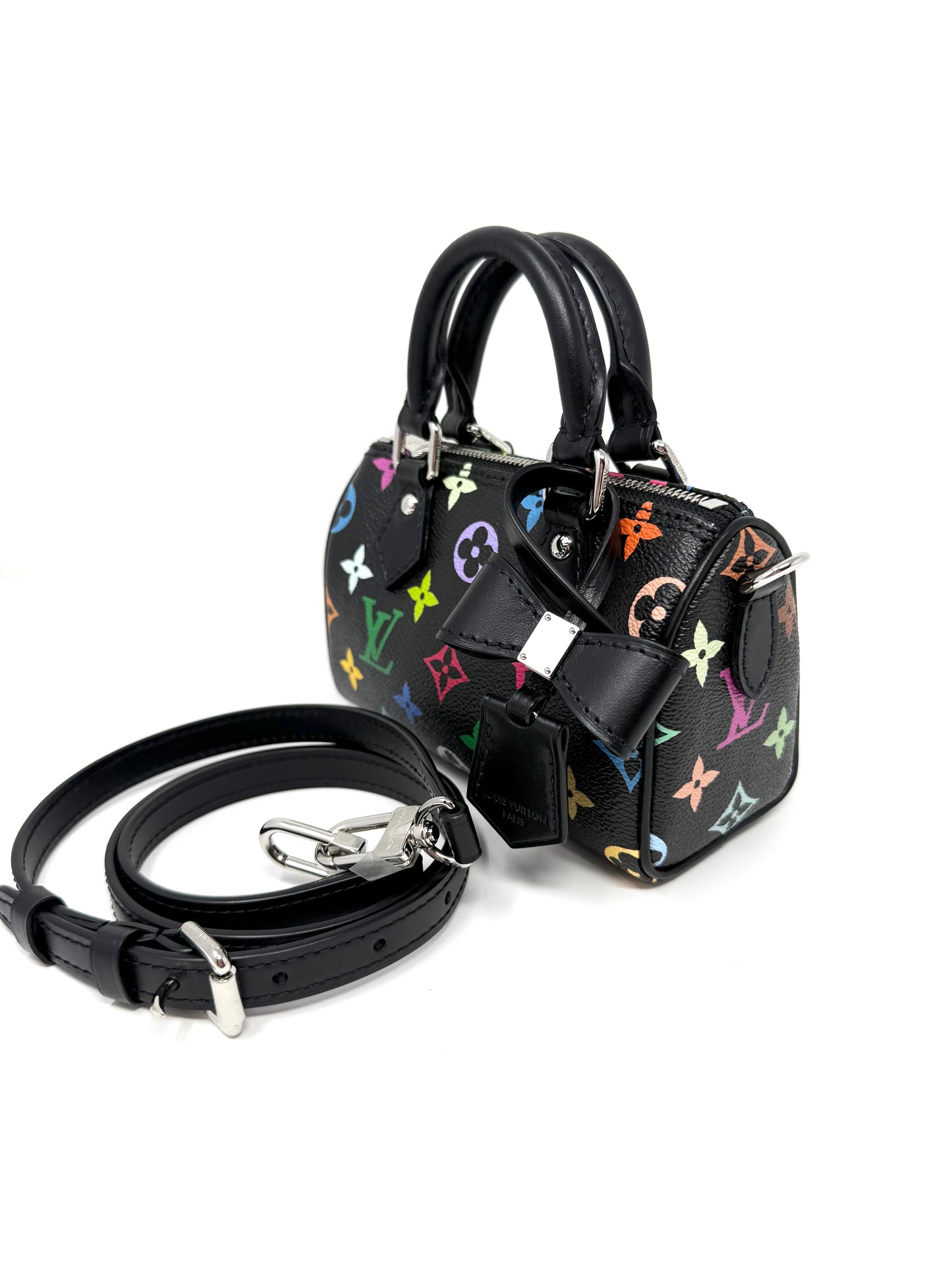 Louis Vuitton Takashi Murakami LV x TM Speedy Nano Multicolor Noir Black