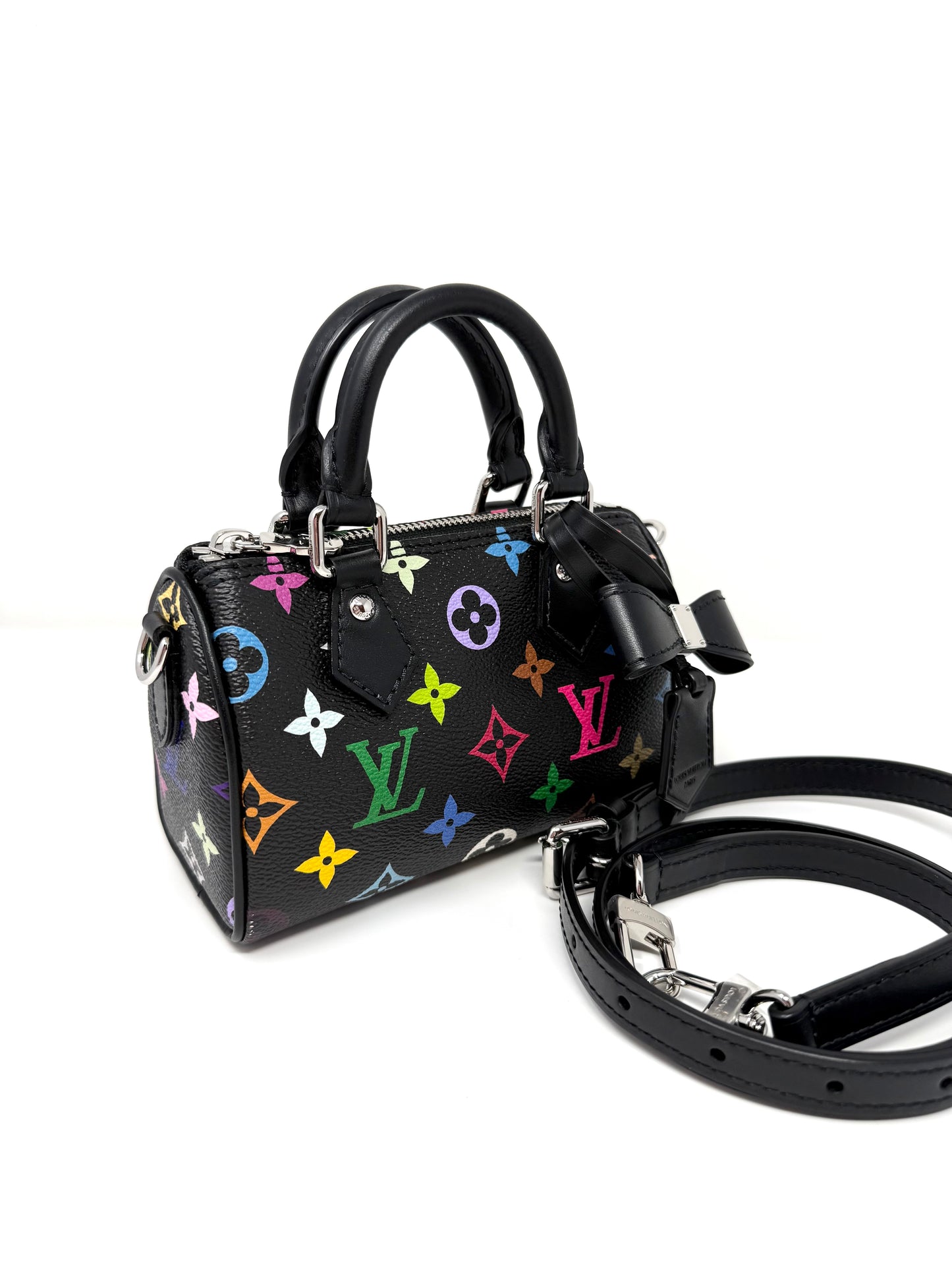 Louis Vuitton Takashi Murakami LV x TM Speedy Nano Multicolor Noir Black