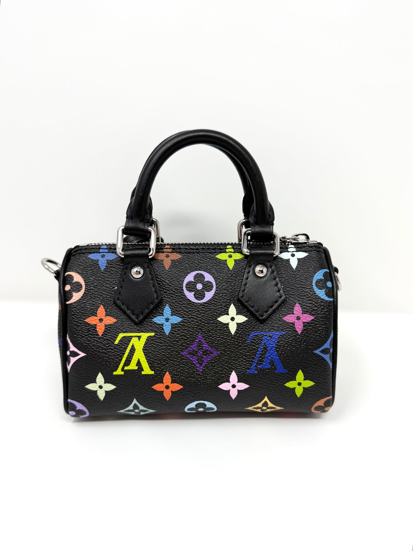 Louis Vuitton Takashi Murakami LV x TM Speedy Nano Multicolor Noir Black
