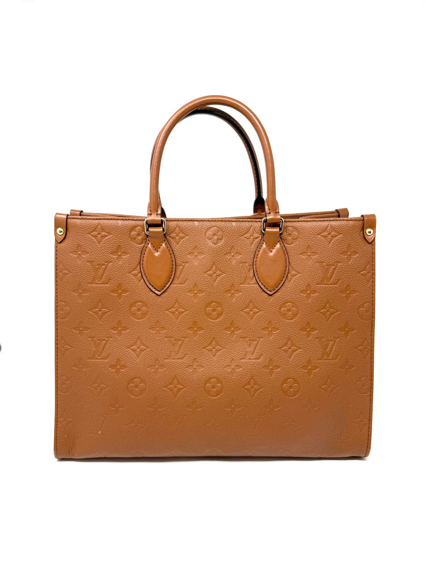 Louis Vuitton Empreinte Monogram OnTheGo MM Tote Bag Cognac