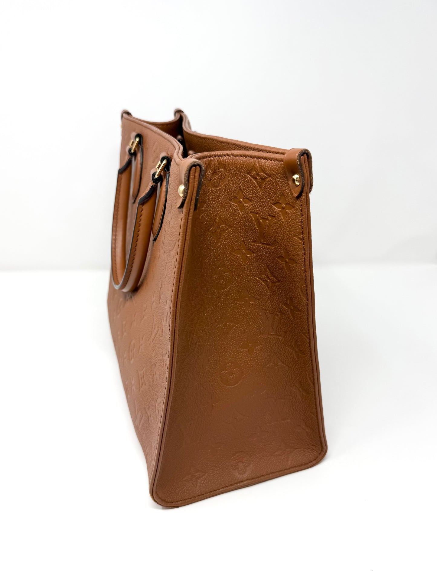 Louis Vuitton Empreinte Monogram OnTheGo MM Tote Bag Cognac