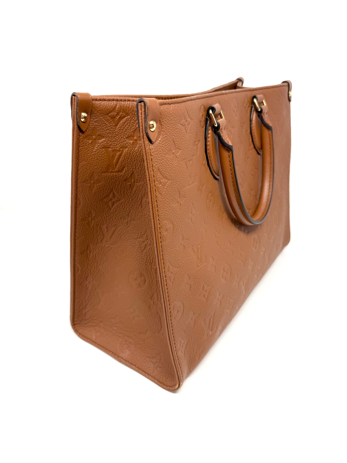 Louis Vuitton Empreinte Monogram OnTheGo MM Tote Bag Cognac