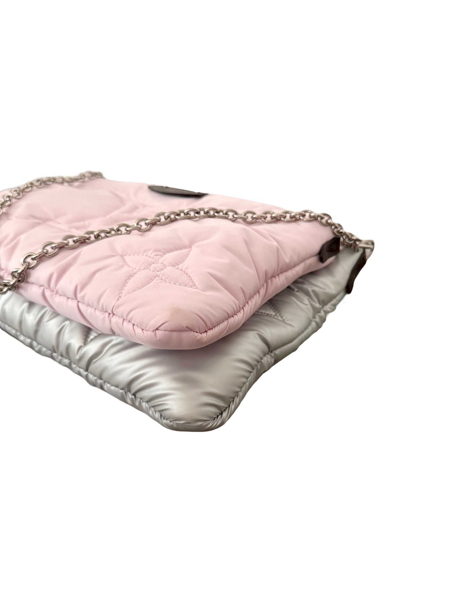 Louis Vuitton Maxi Pillow Multi Pochette Accessories Silver Pink