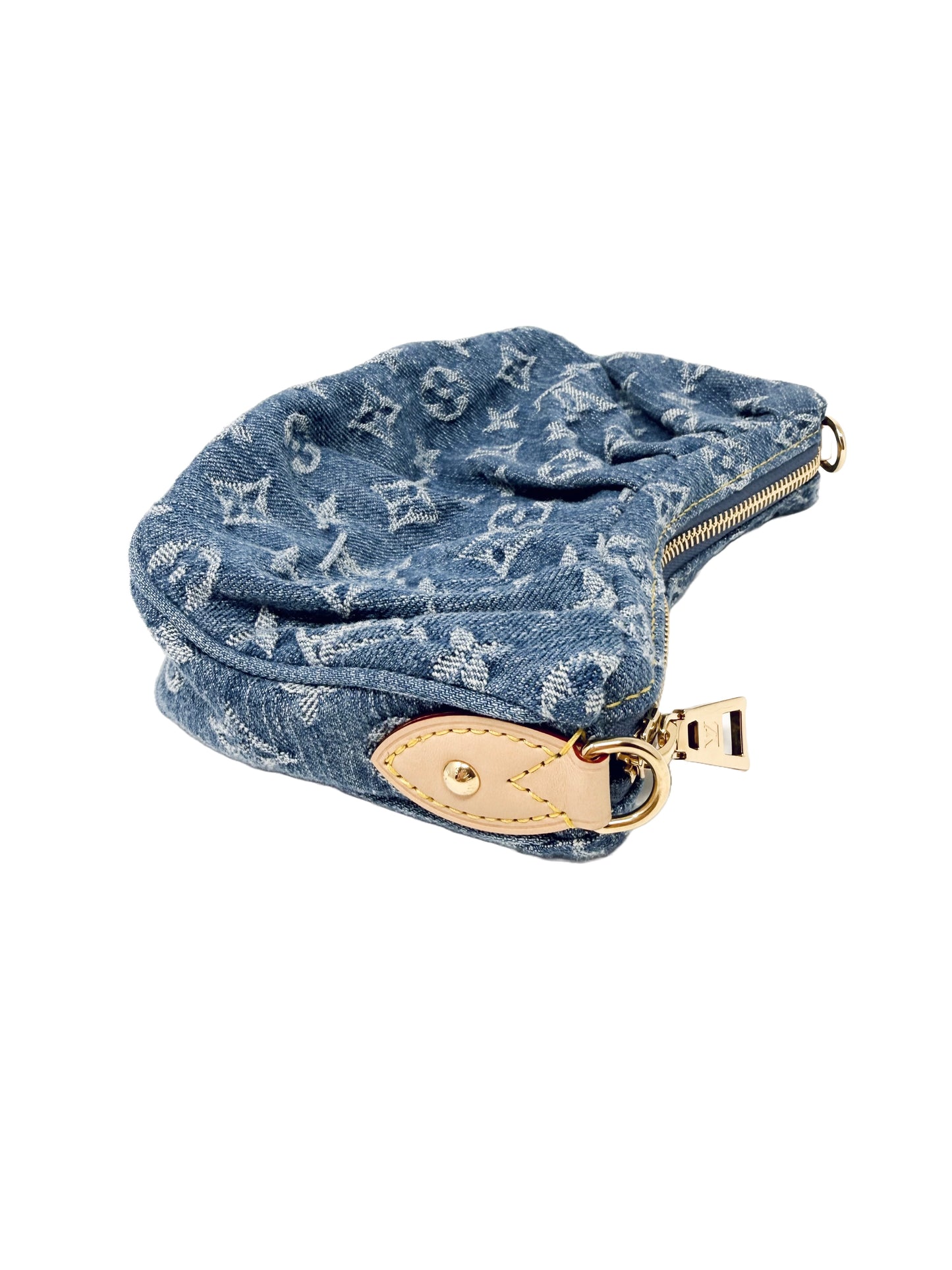 Louis Vuitton Monogram Denim Pochette Valley Blue