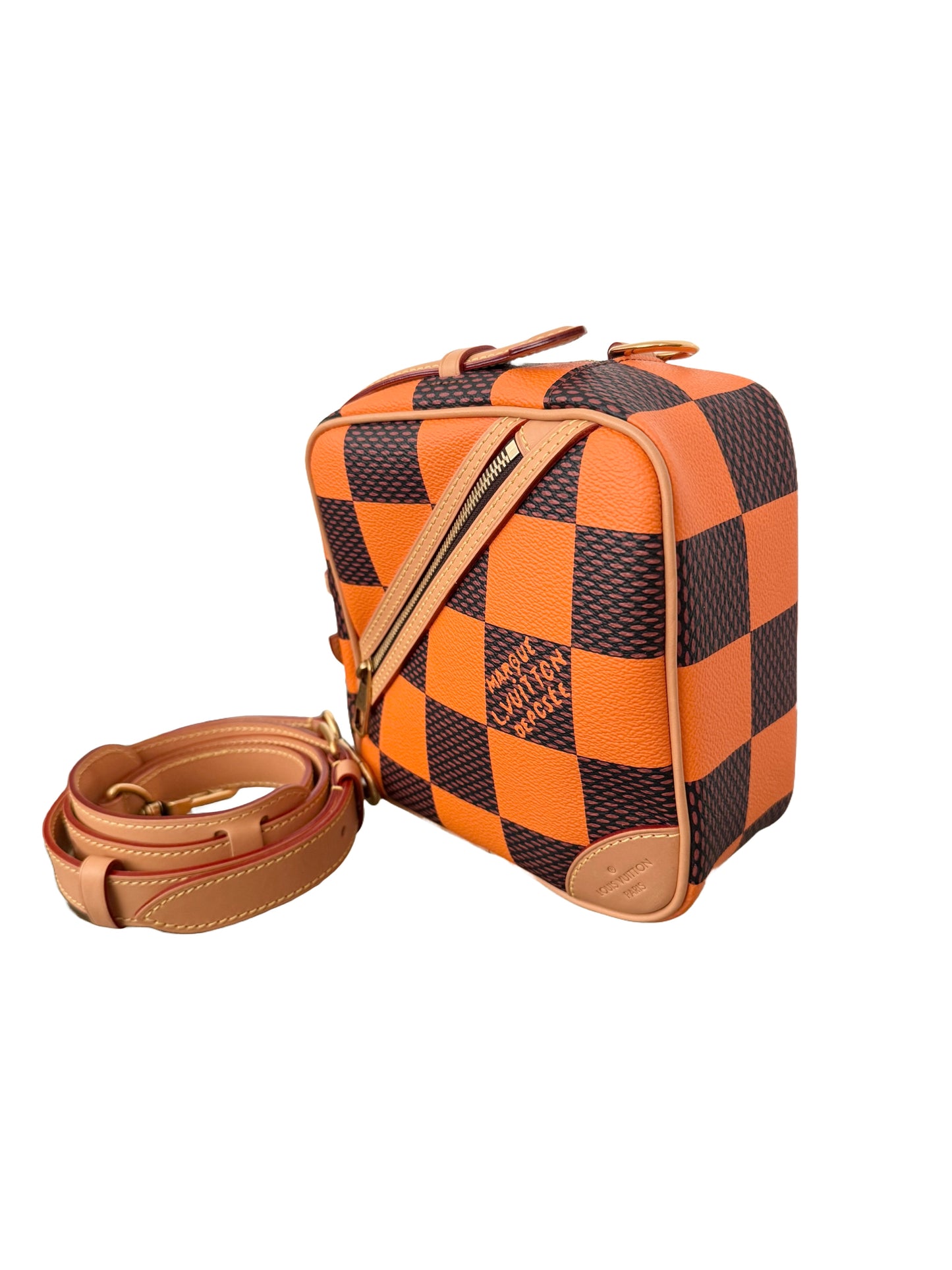 Louis Vuitton Pharrell Damier Pop Chess Messenger Orange