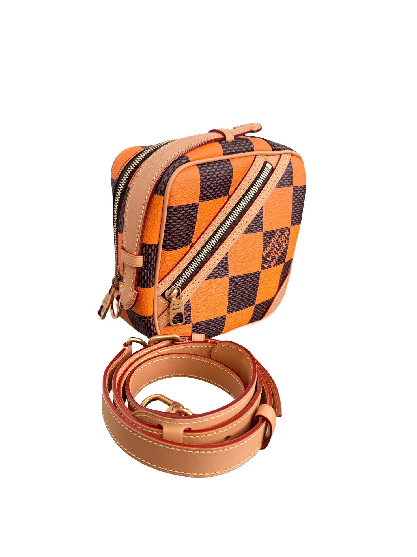 Louis Vuitton Pharrell Damier Pop Chess Messenger Orange