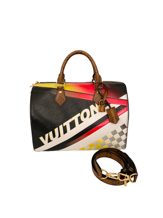 Louis Vuitton Damier Race Speedy Bandouliere 30 Formula One Multicolor
