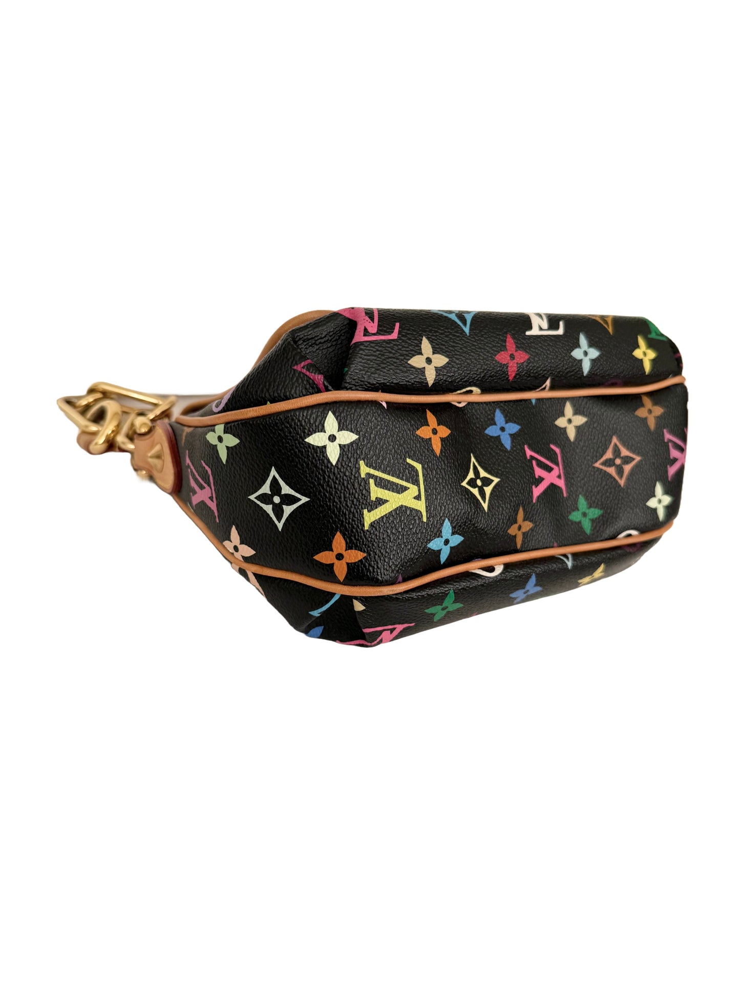 Louis Vuitton Takashi Murakami Multicolor Patti Black Shoulder Bag