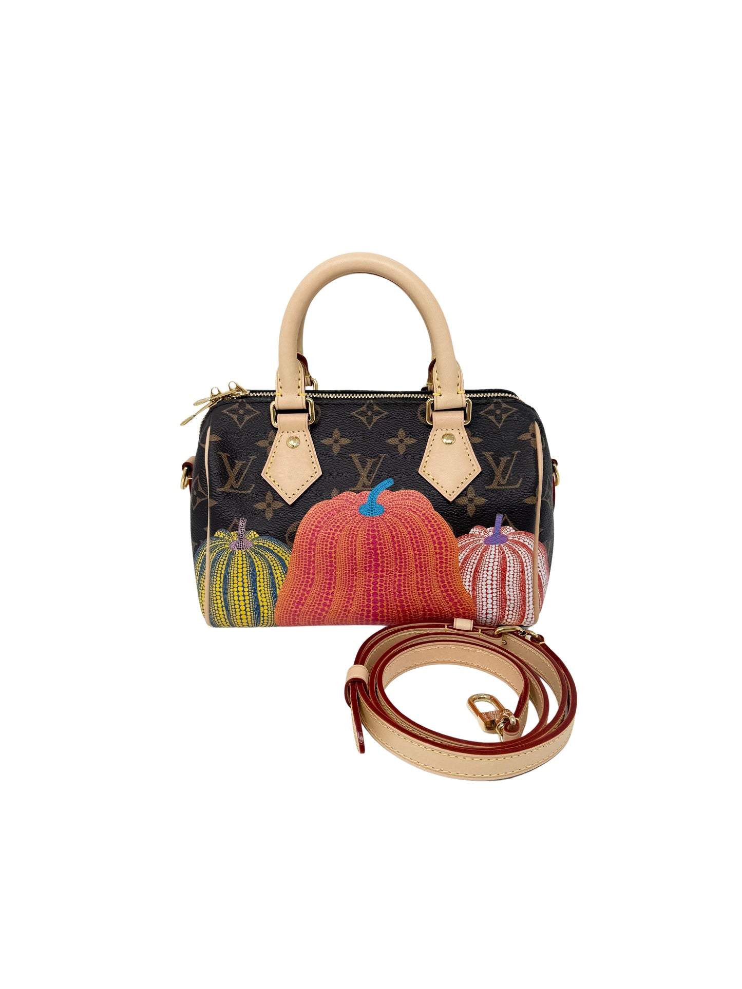 Louis Vuitton Yayoi Kusama Speedy 20 Pumpkin Multicolor Infinity Dots LV x YK