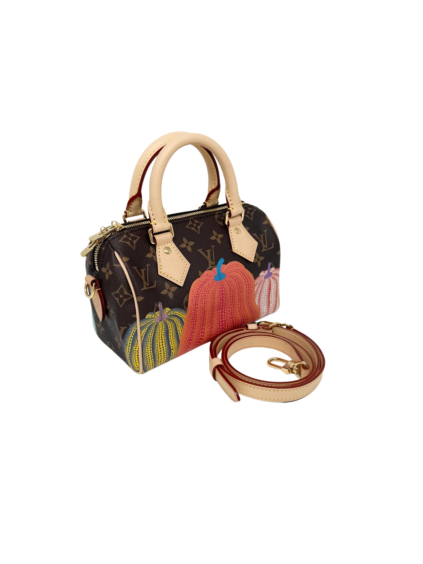 Louis Vuitton Yayoi Kusama Speedy 20 Pumpkin Multicolor Infinity Dots LV x YK