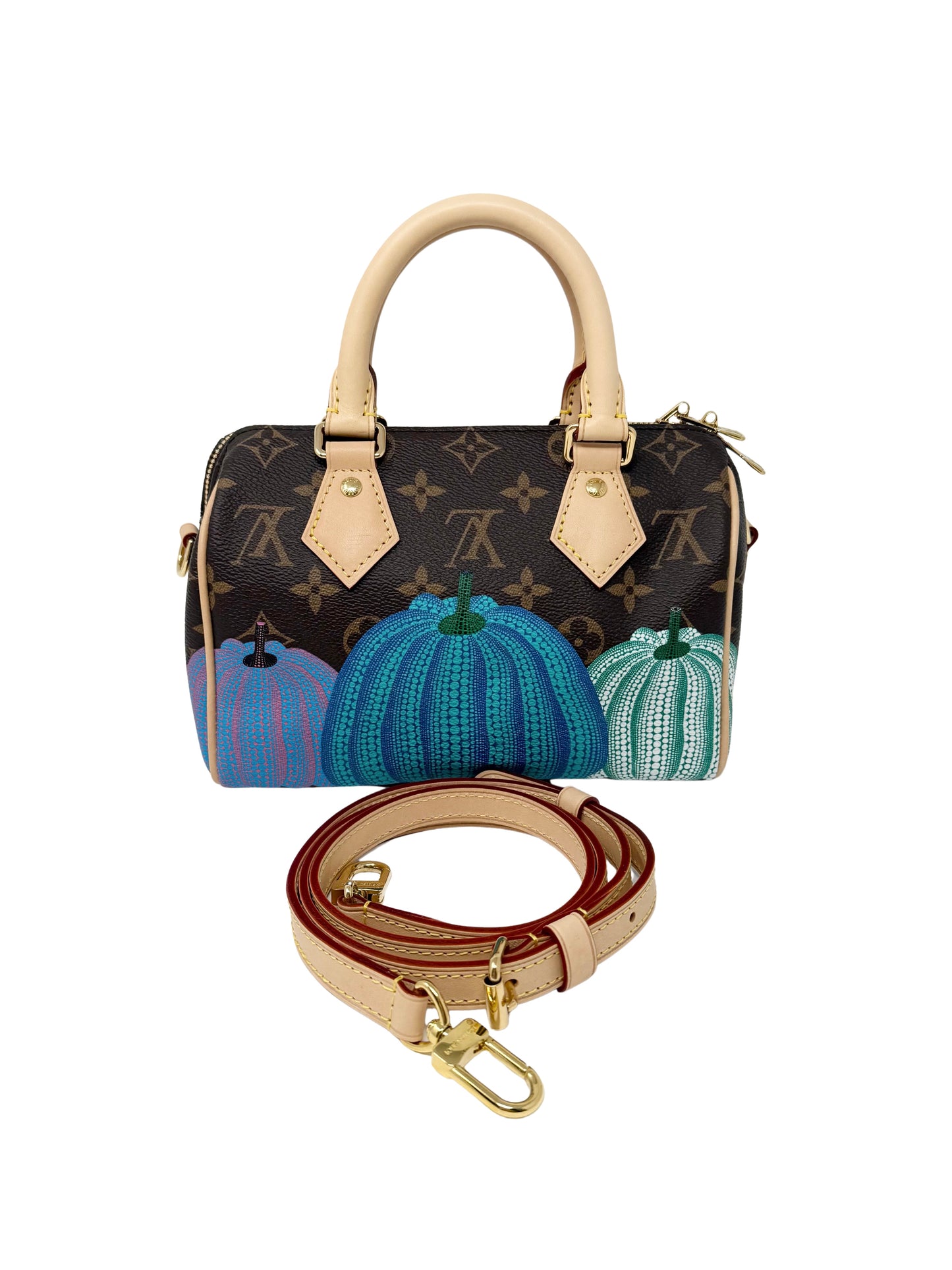 Louis Vuitton Yayoi Kusama Speedy 20 Pumpkin Multicolor Infinity Dots LV x YK