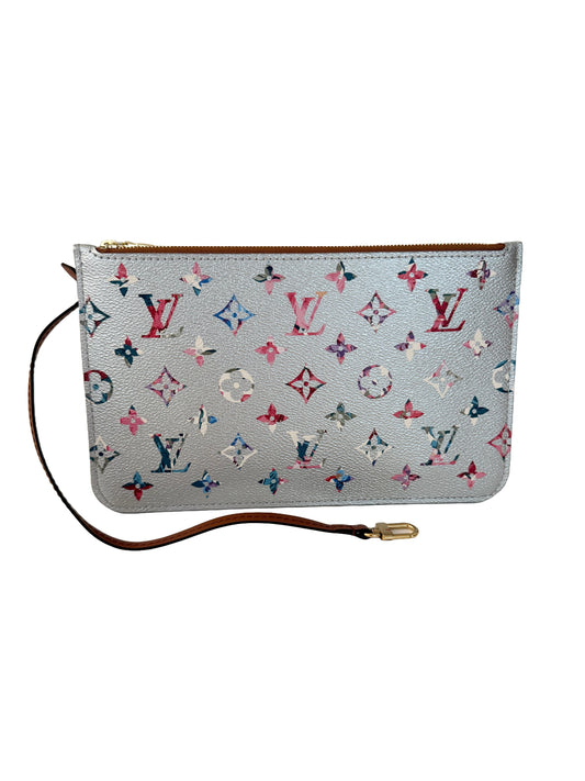 Louis Vuitton Garden Metallic Neverfull Pochette Pouch Multicolor Monogram