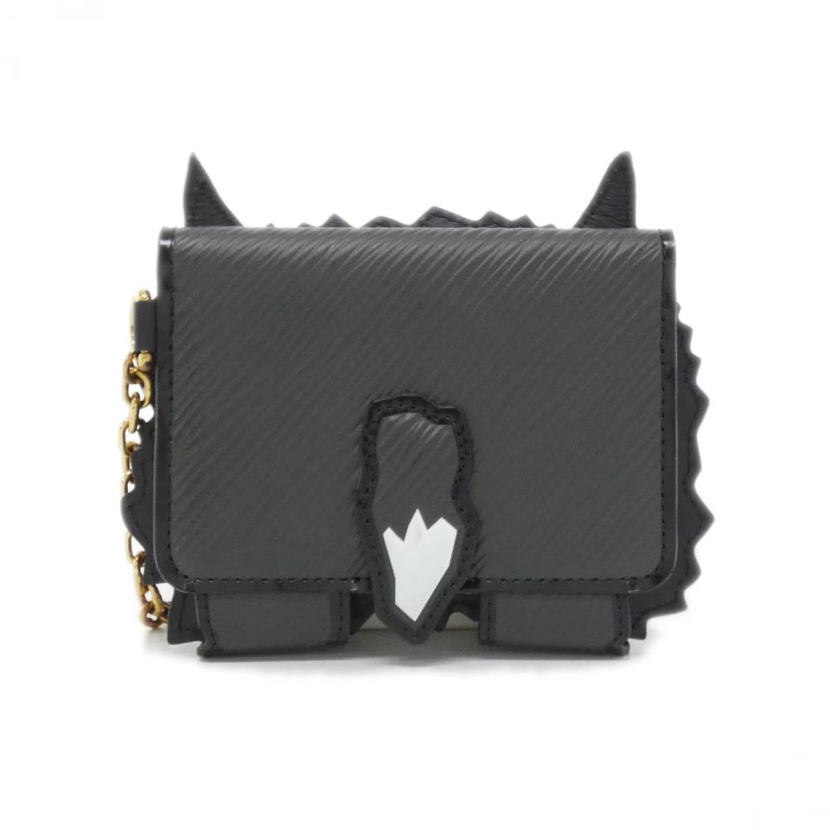 Louis Vuitton Grace Coddington Catogram Card Holder Pouch Epi Gray