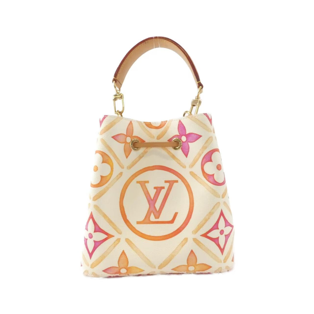 Louis Vuitton NeoNoe BB By The Pool Coral Pink Multicolor Bucket Bag