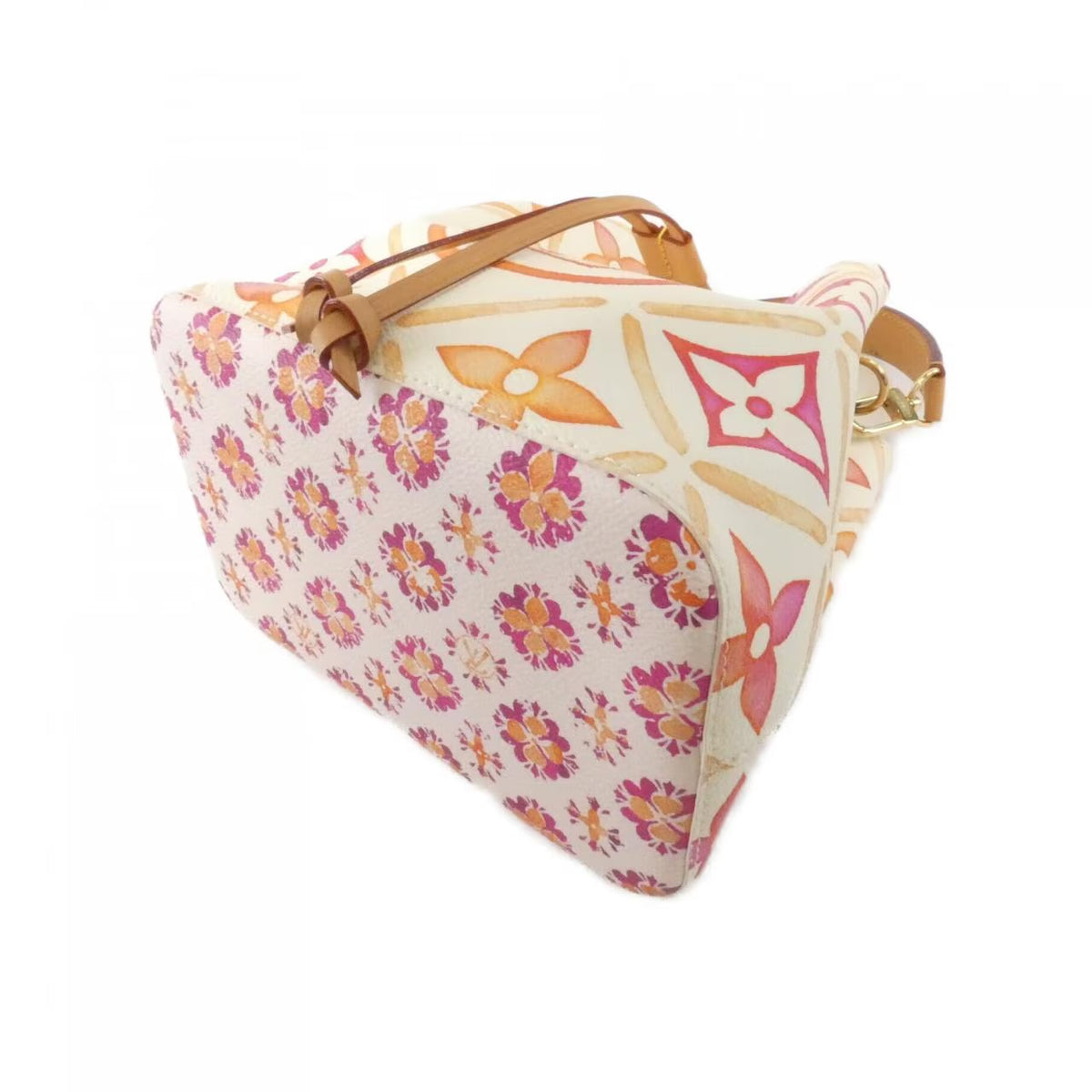 Louis Vuitton NeoNoe BB By The Pool Coral Pink Multicolor Bucket Bag