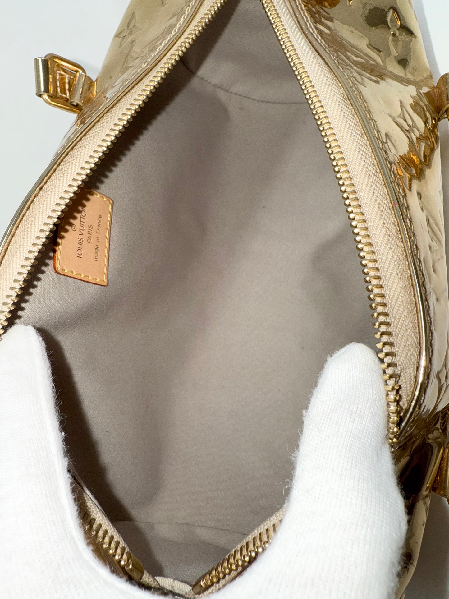 Louis Vuitton Monogram Miroir Mirror Papillon Dore Gold