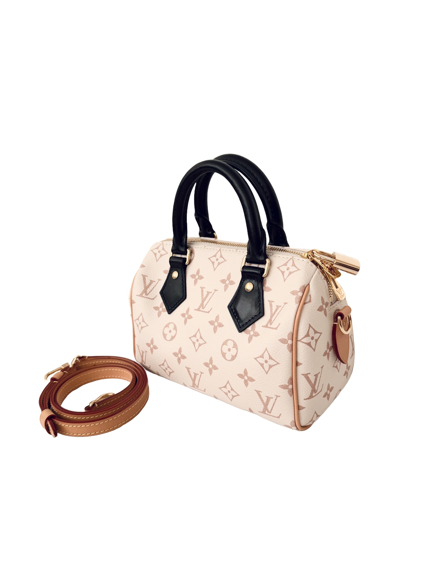 Louis Vuitton Monogram Speedy 20 Bandouliere Dune Cruise