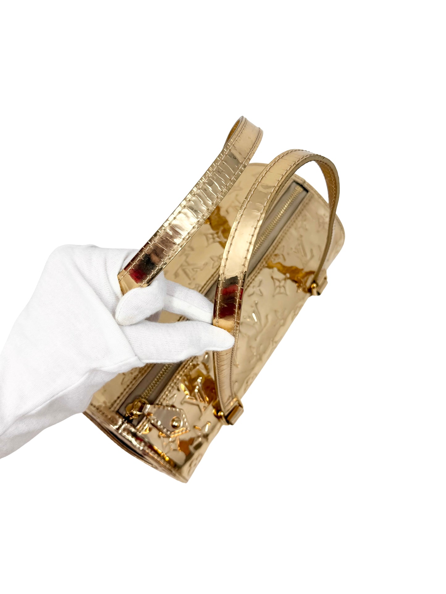 Louis Vuitton Monogram Miroir Mirror Papillon Dore Gold