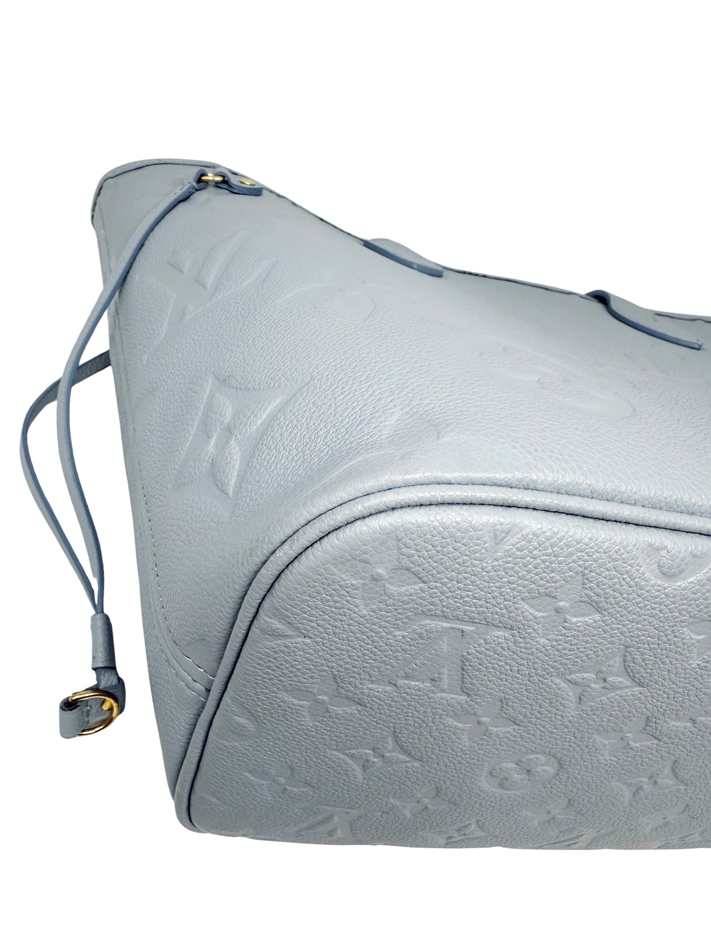 Louis Vuitton Monogram Giant Empreinte Neverfull MM Tote Blue Hour