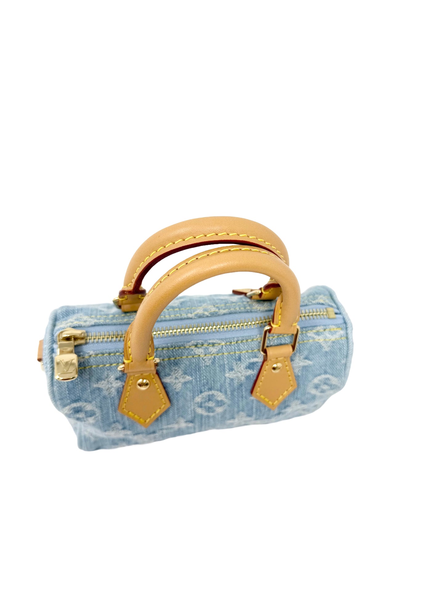 Louis Vuitton Speedy Nano Monogram Denim Sky Blue