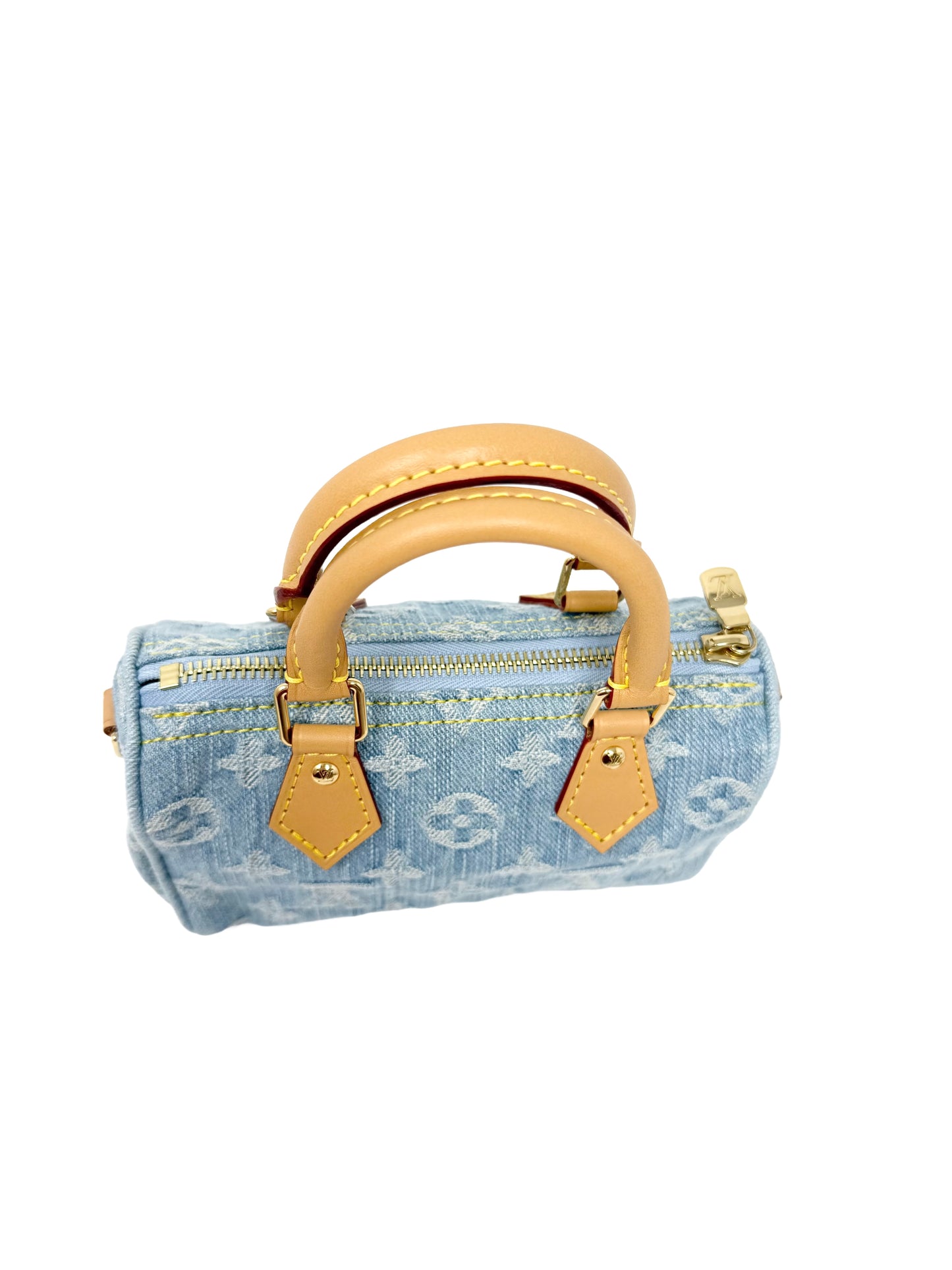 Louis Vuitton Speedy Nano Monogram Denim Sky Blue