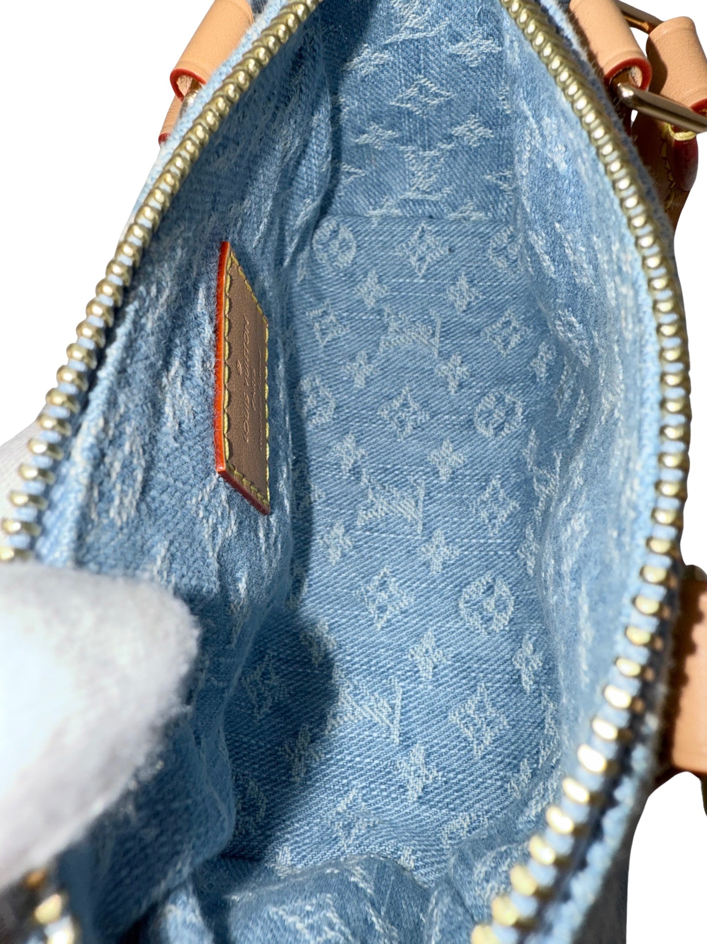 Louis Vuitton Speedy Nano Monogram Denim Sky Blue