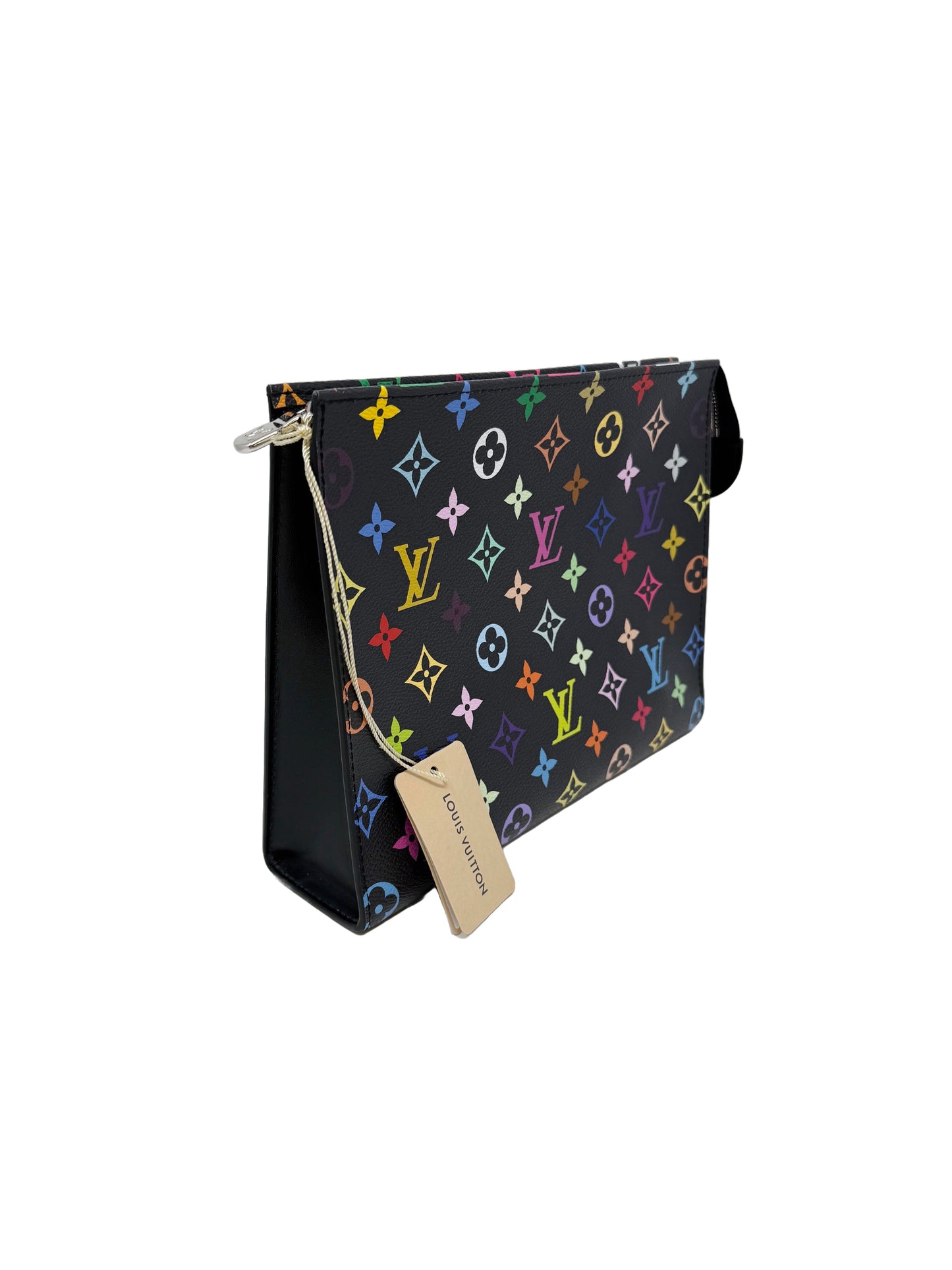 Louis Vuitton Murakami Cosmetic Toiletry Pouch 26 Multicolor Black