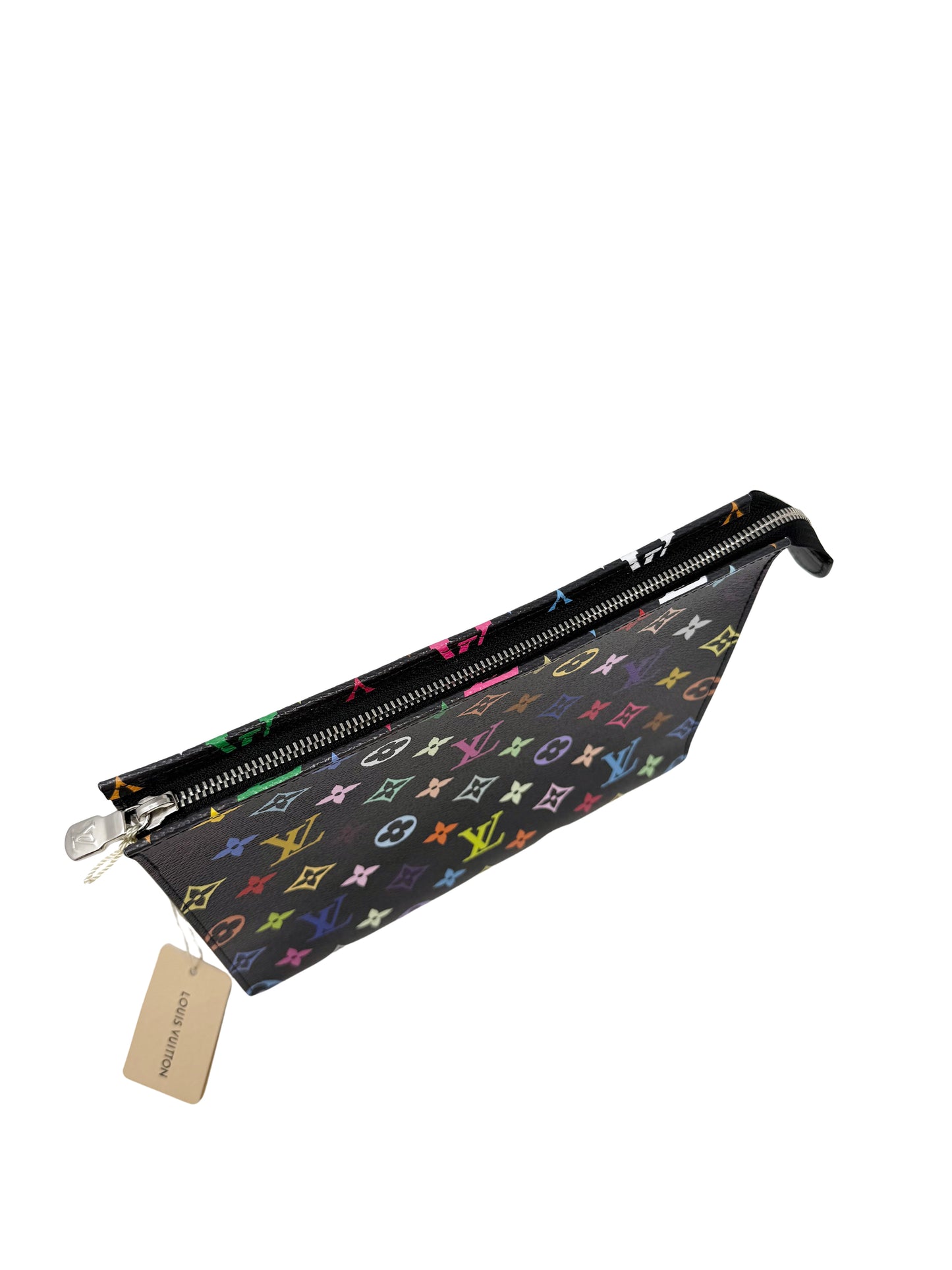 Louis Vuitton Murakami Cosmetic Toiletry Pouch 26 Multicolor Black