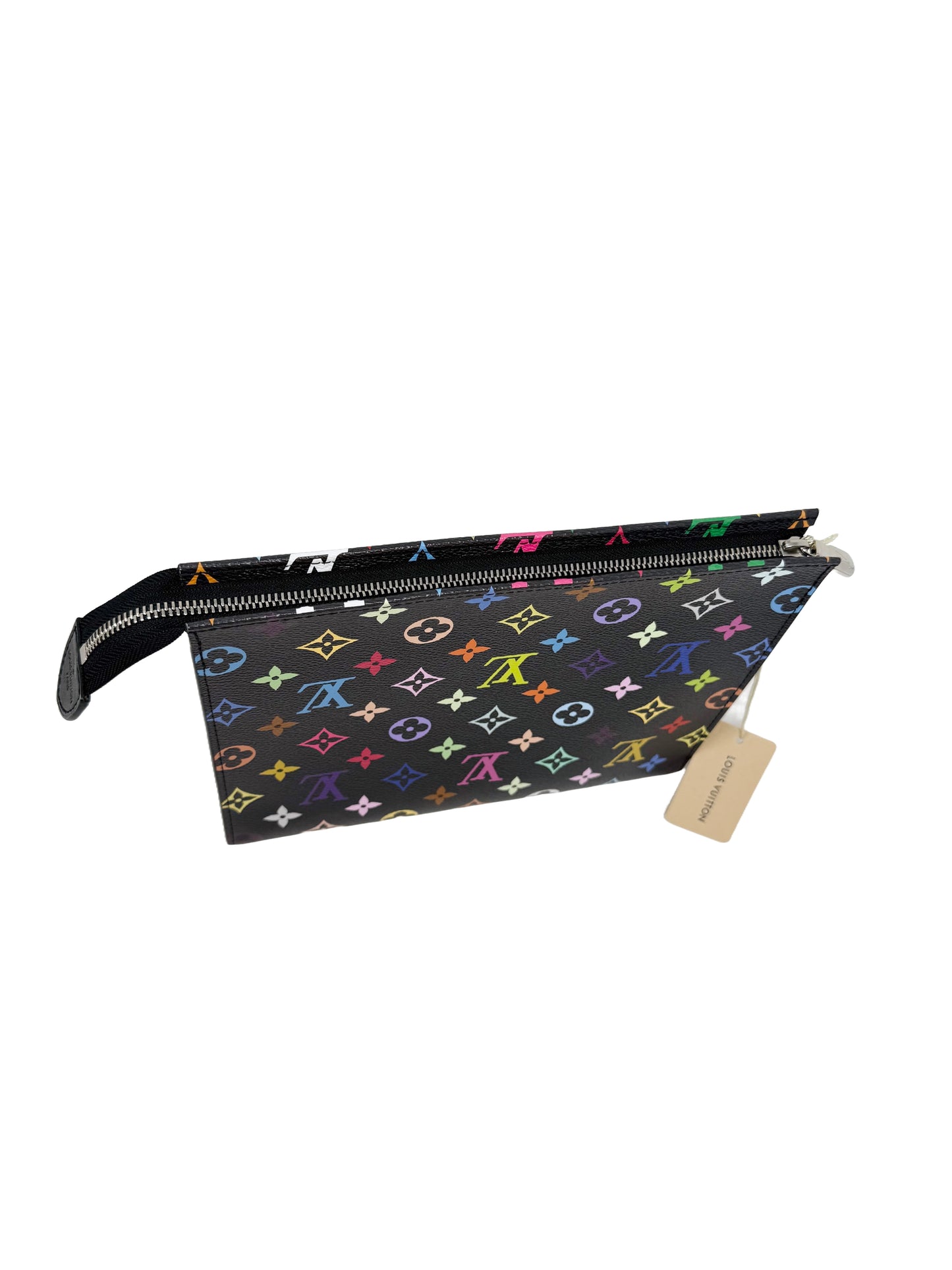 Louis Vuitton Murakami Cosmetic Toiletry Pouch 26 Multicolor Black
