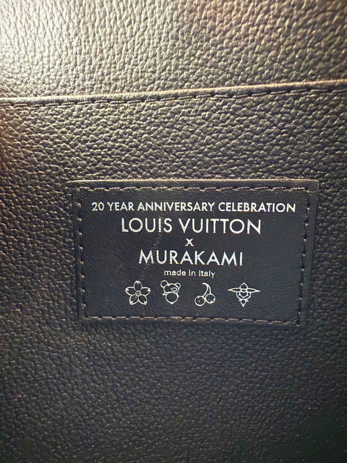 Louis Vuitton Murakami Cosmetic Toiletry Pouch 26 Multicolor Black