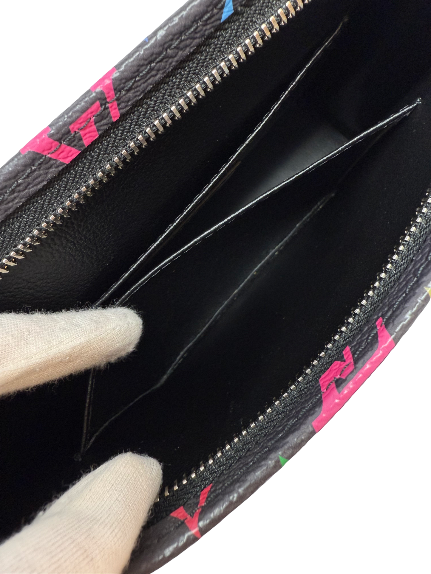 Louis Vuitton Murakami Cosmetic Toiletry Pouch 26 Multicolor Black