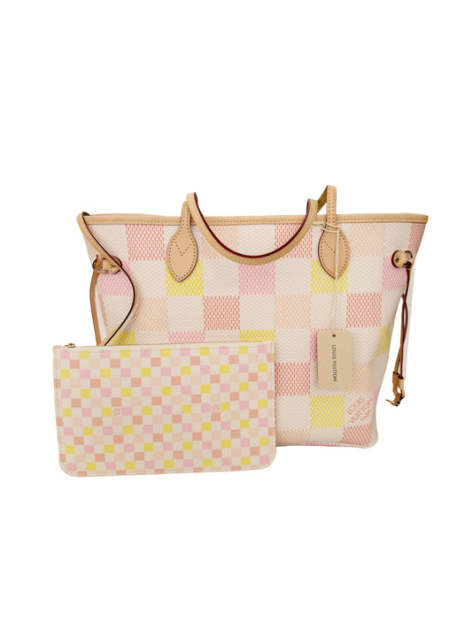 Louis Vuitton Damierlicious Neverfull MM Damier Pink