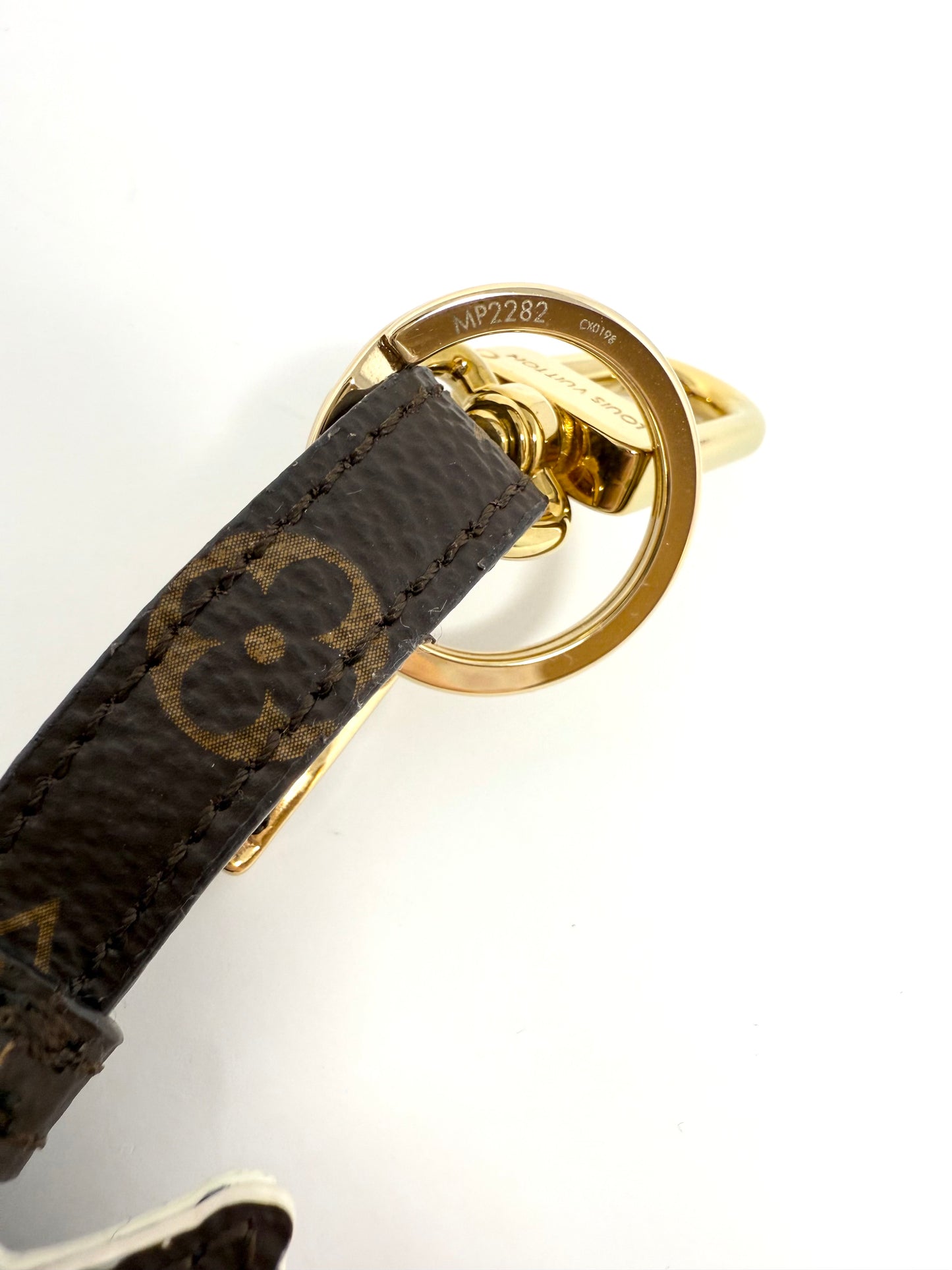 Louis Vuitton x Grace Coddington Catogram Charm Key Holder Gray Whiskers Cat