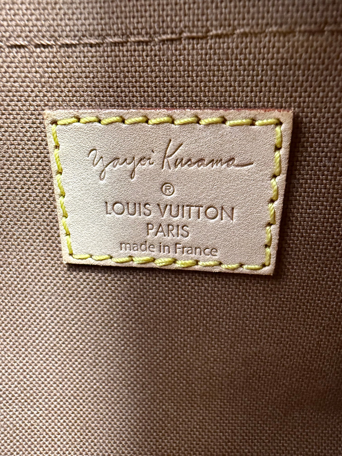 Louis Vuitton Yayoi Kusama Papillon Multicolor Infinity Dots Yellow
