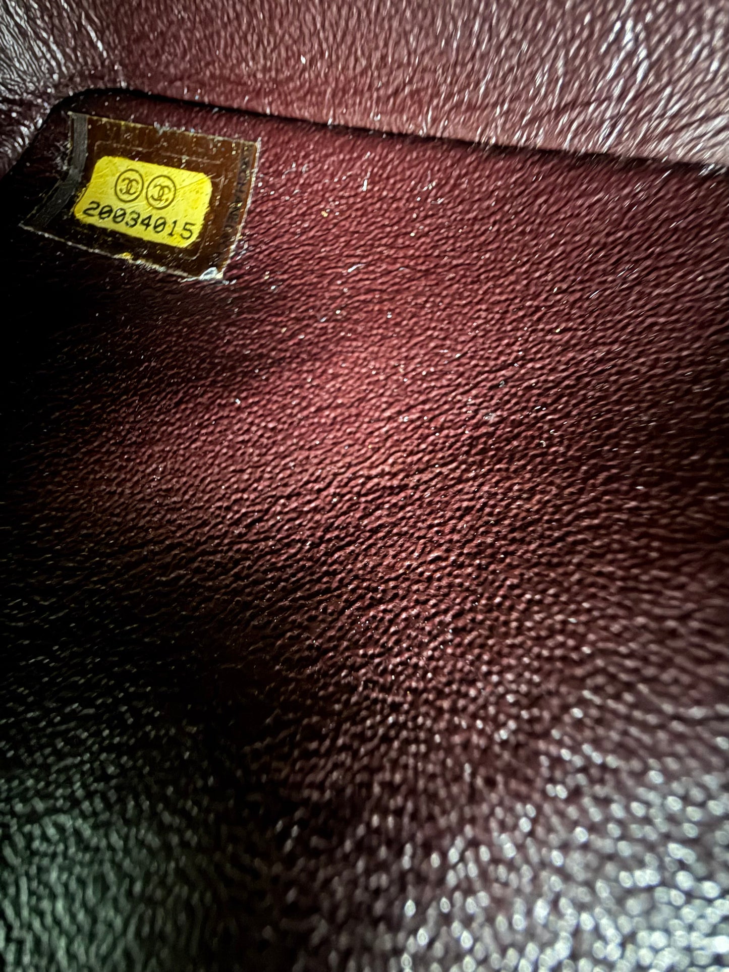 Chanel Caviar Classic Flap Mini Rectangular Burgundy Raisin