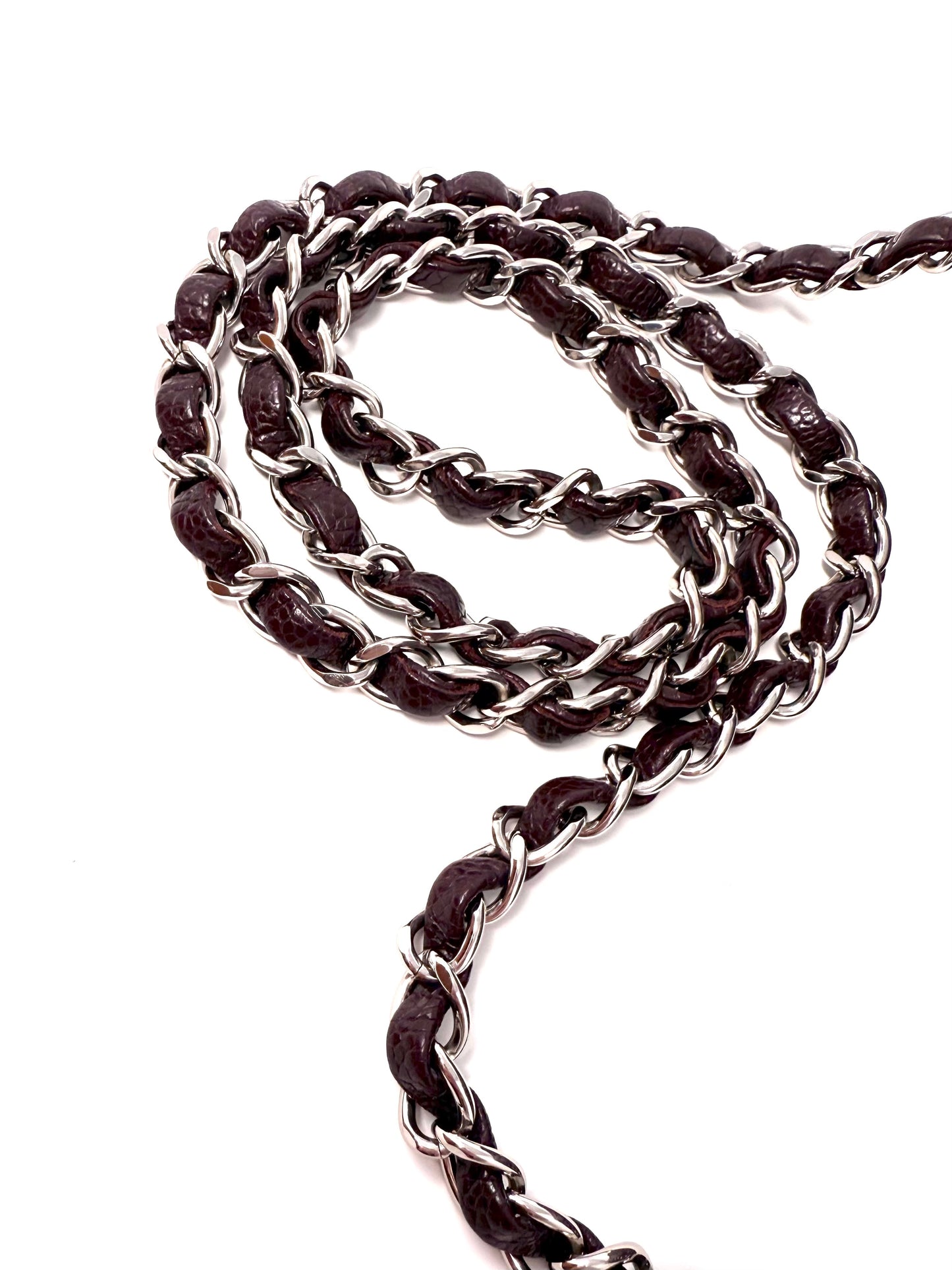 Chanel Caviar Classic Flap Mini Rectangular Burgundy Raisin