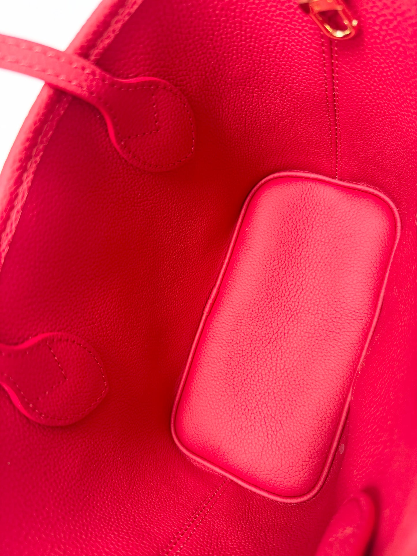 Louis Vuitton x Takashi Murakami Neverfull BB Inside Out Denim Cerises Cherry