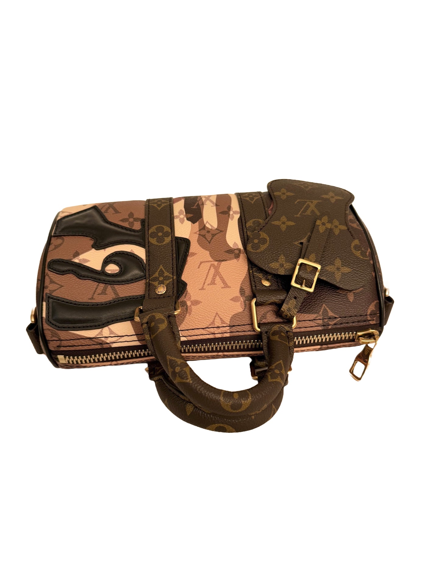 Louis Vuitton x KidSuper Keepall 25 Portrait Monogram Brown