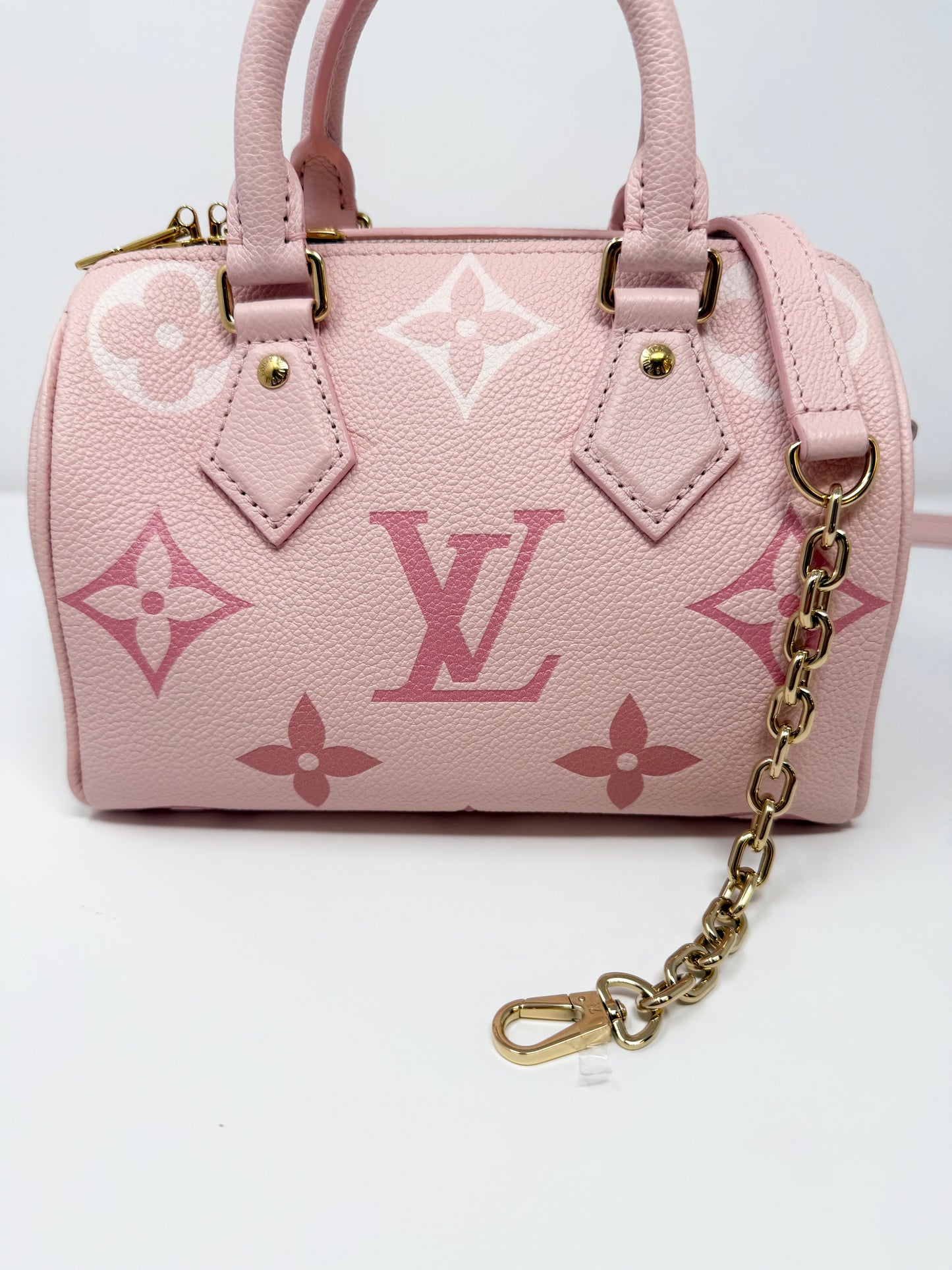 Louis Vuitton Speedy 20 Bandouliere Pink Degrade Monogram Empreinte By The Pool