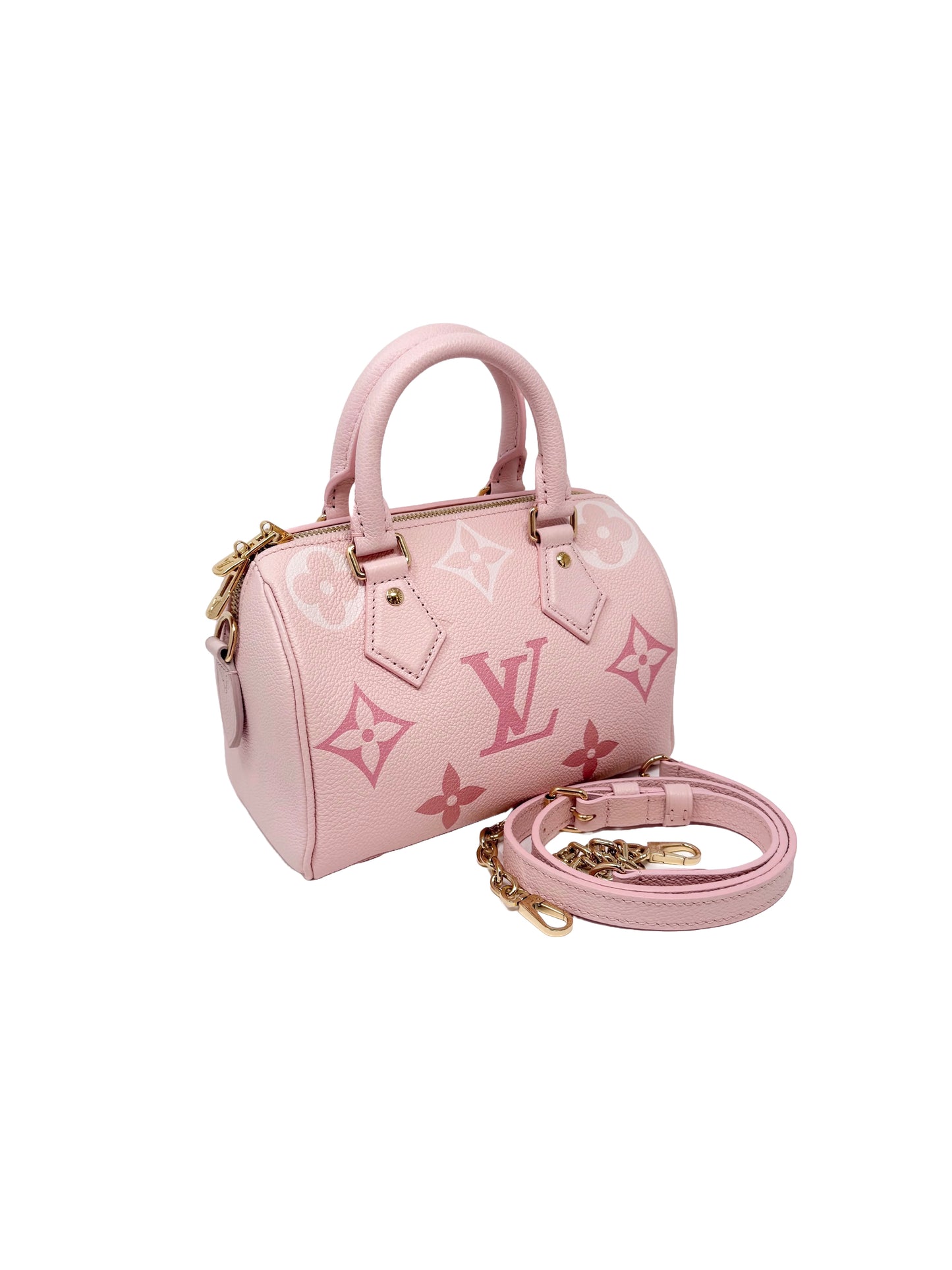 Louis Vuitton Speedy 20 Bandouliere Pink Degrade Monogram Empreinte By The Pool