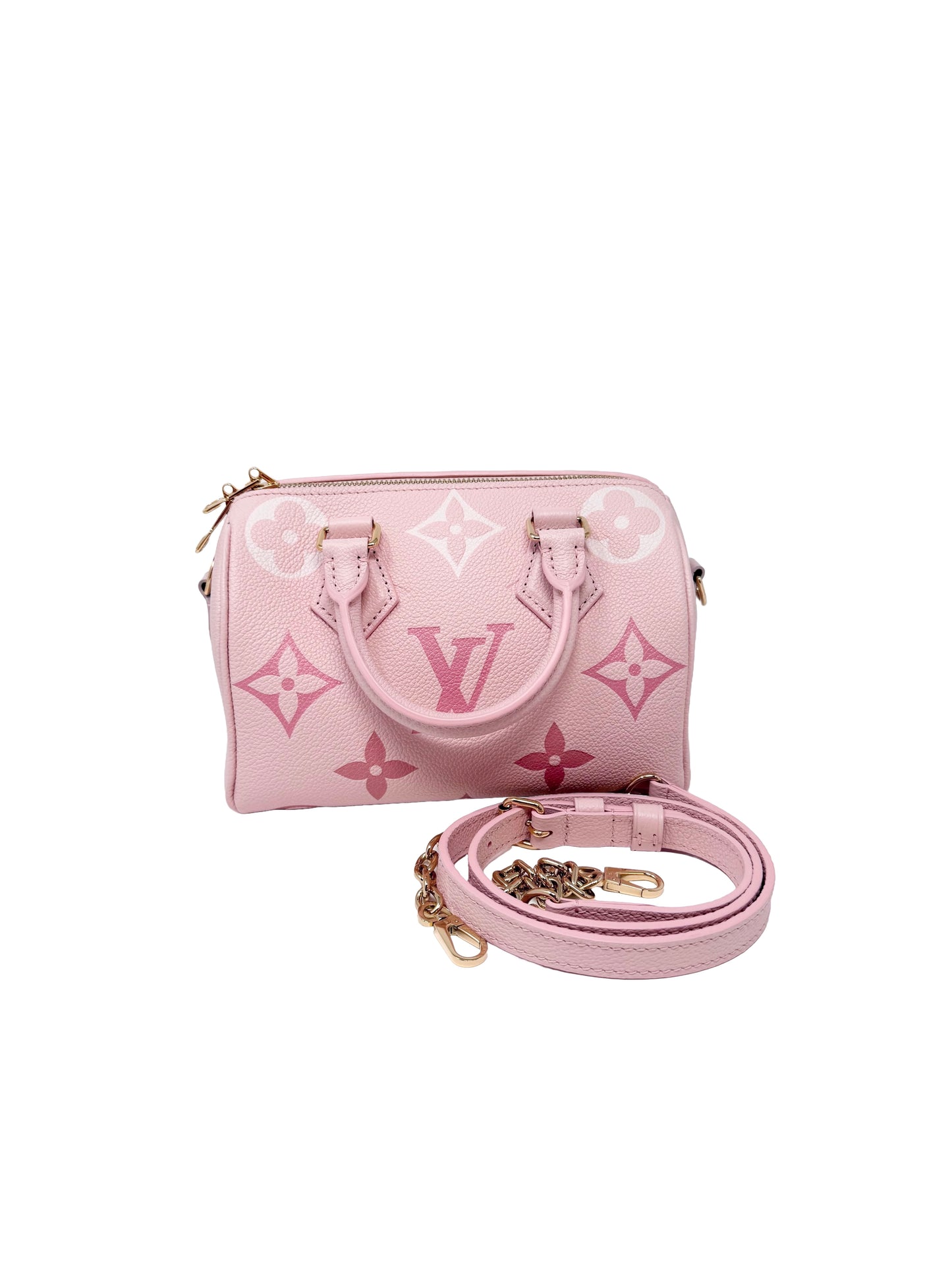 Louis Vuitton Speedy 20 Bandouliere Pink Degrade Monogram Empreinte By The Pool