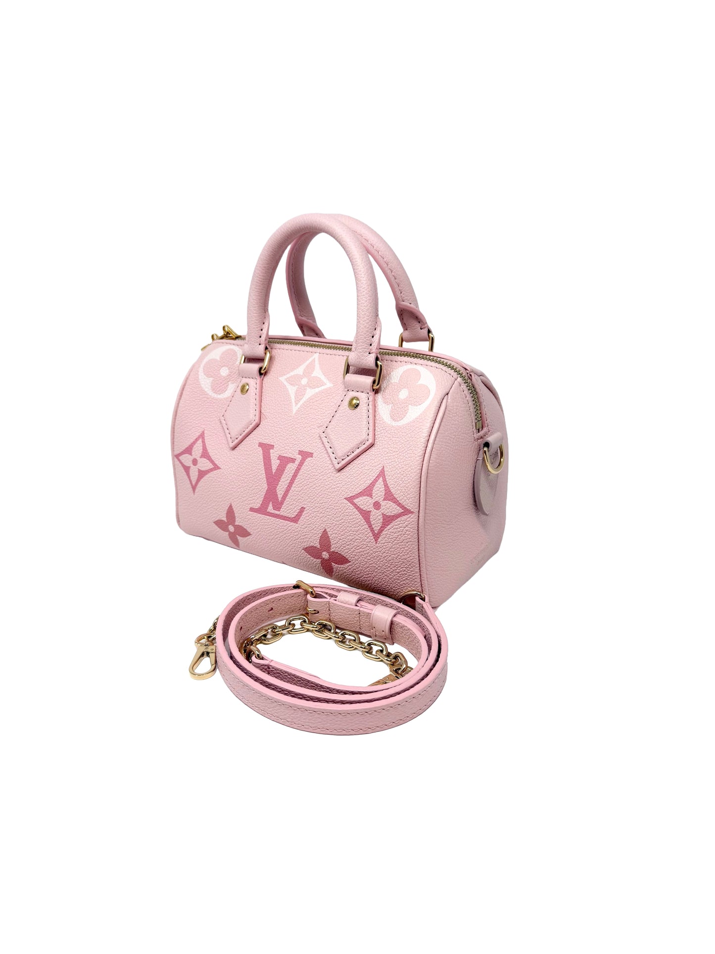 Louis Vuitton Speedy 20 Bandouliere Pink Degrade Monogram Empreinte By The Pool
