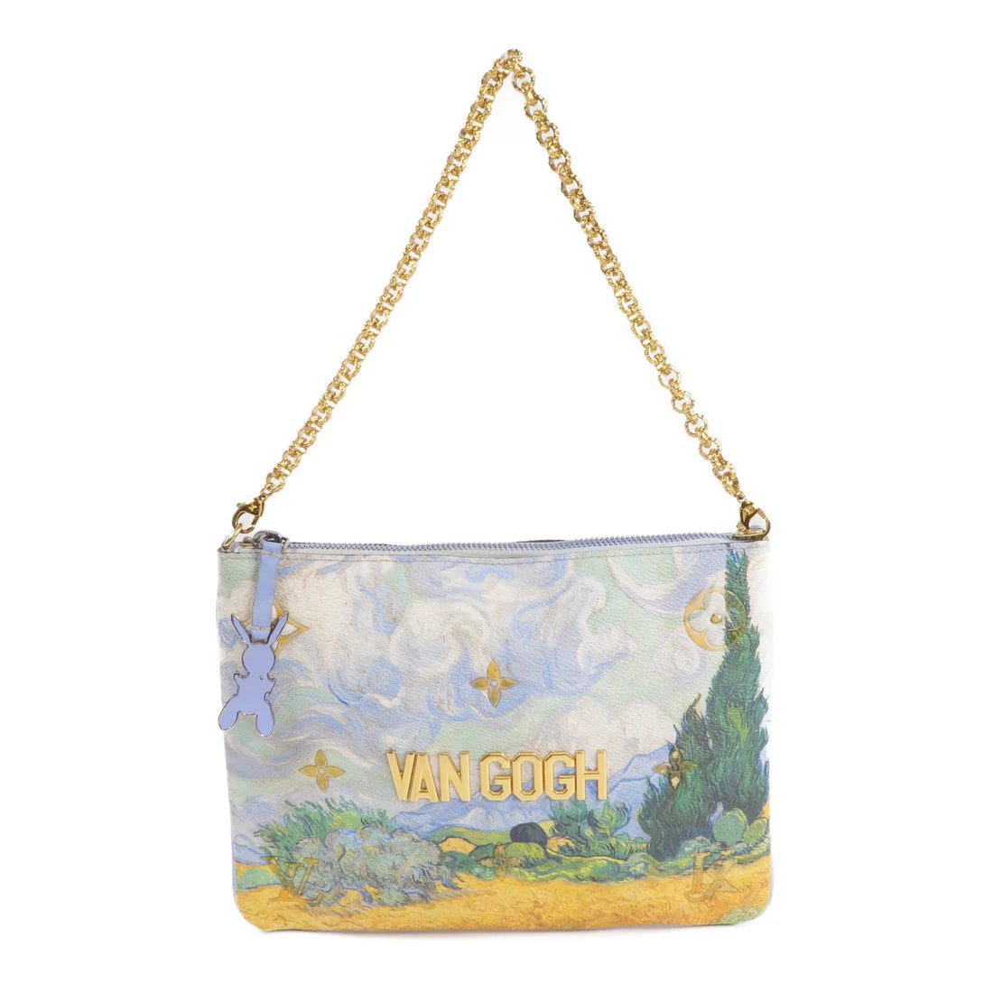 Louis Vuitton Jeff Koons Pochette Van Gogh Chain Pouch Masters Collection