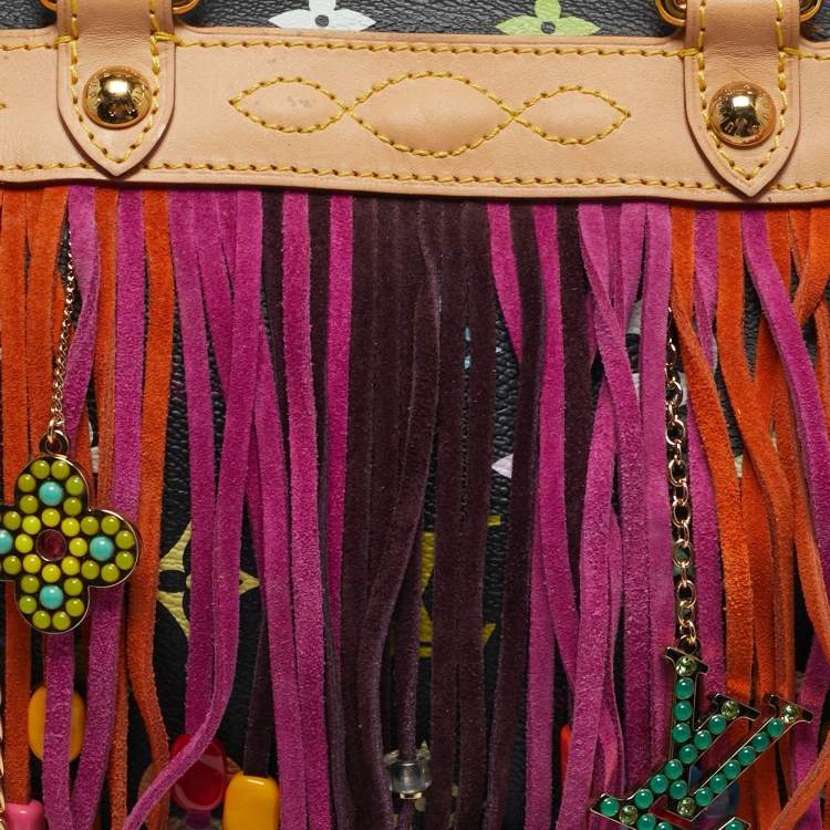 Louis Vuitton Takashi Murakami Speedy 25 Fringe Multicolor Black