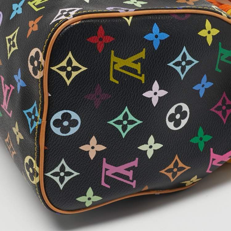 Louis Vuitton Takashi Murakami Speedy 25 Fringe Multicolor Black
